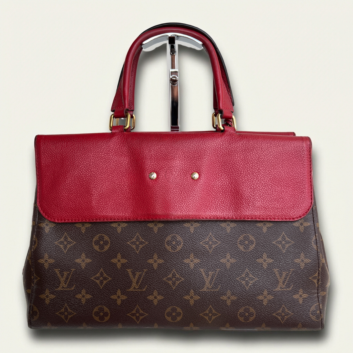 Louis Vuitton Venus Raisin Monogram Red Leather Handbag