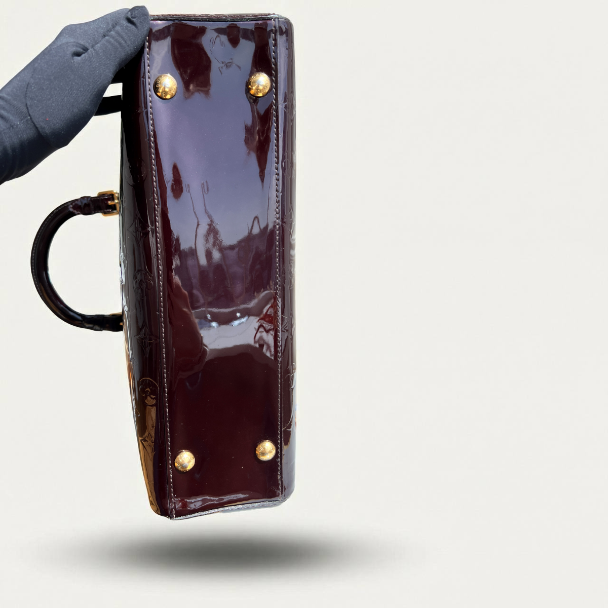 Louis Vuitton Melrose Amarante Monogram Vernis Patent Avenue Handbag