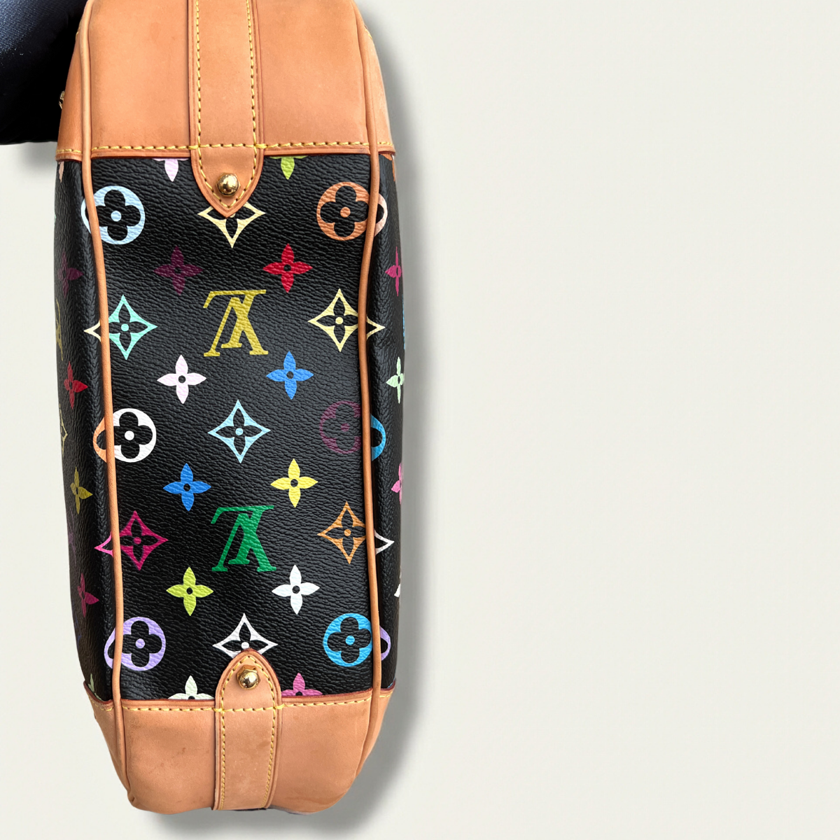 Sac Louis Vuitton Greta Multicolore Noir Murakami Monogramme Noir