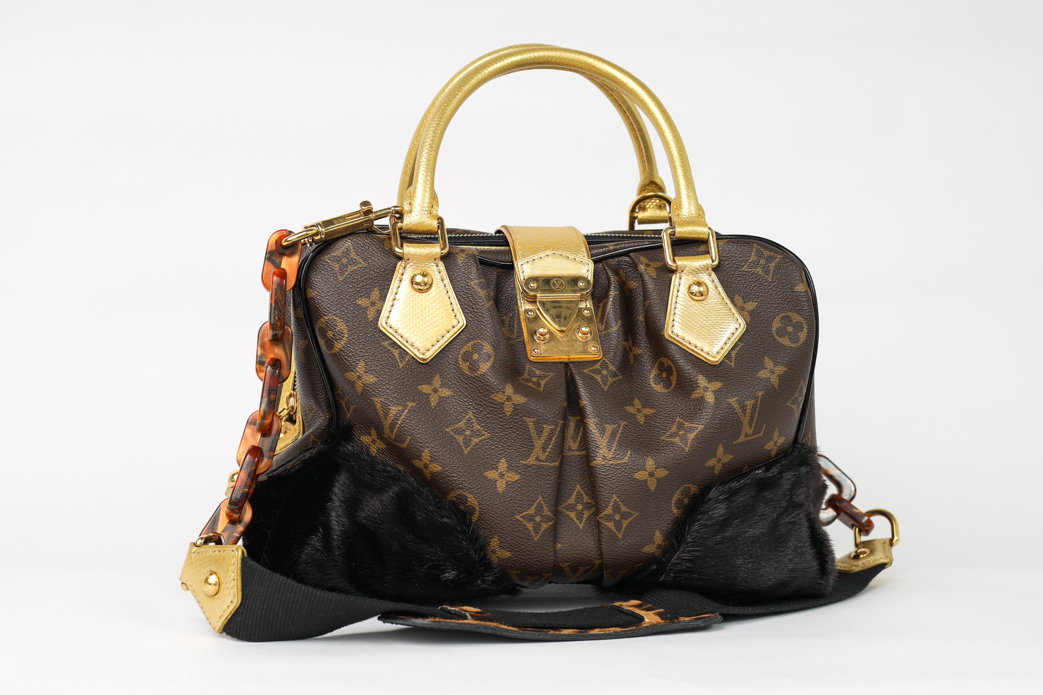 ｋ*ｋ様 LOUIS VUITTON/ モノグラム イディール エポペ Authentic LV Limited Monogram Leopard Adele Stephen Crossbody