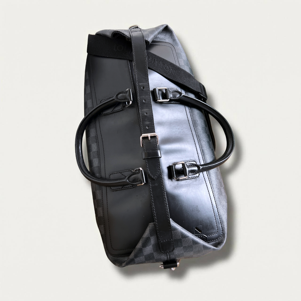 Louis Vuitton   Greenwich  graphite damier baggage travel cobalt crossbody shoulder