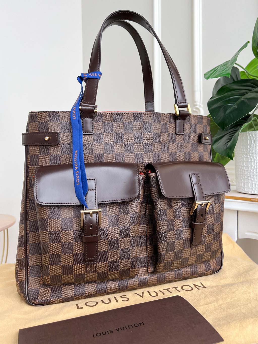 Authentic LV Uzes damier ebene handbag