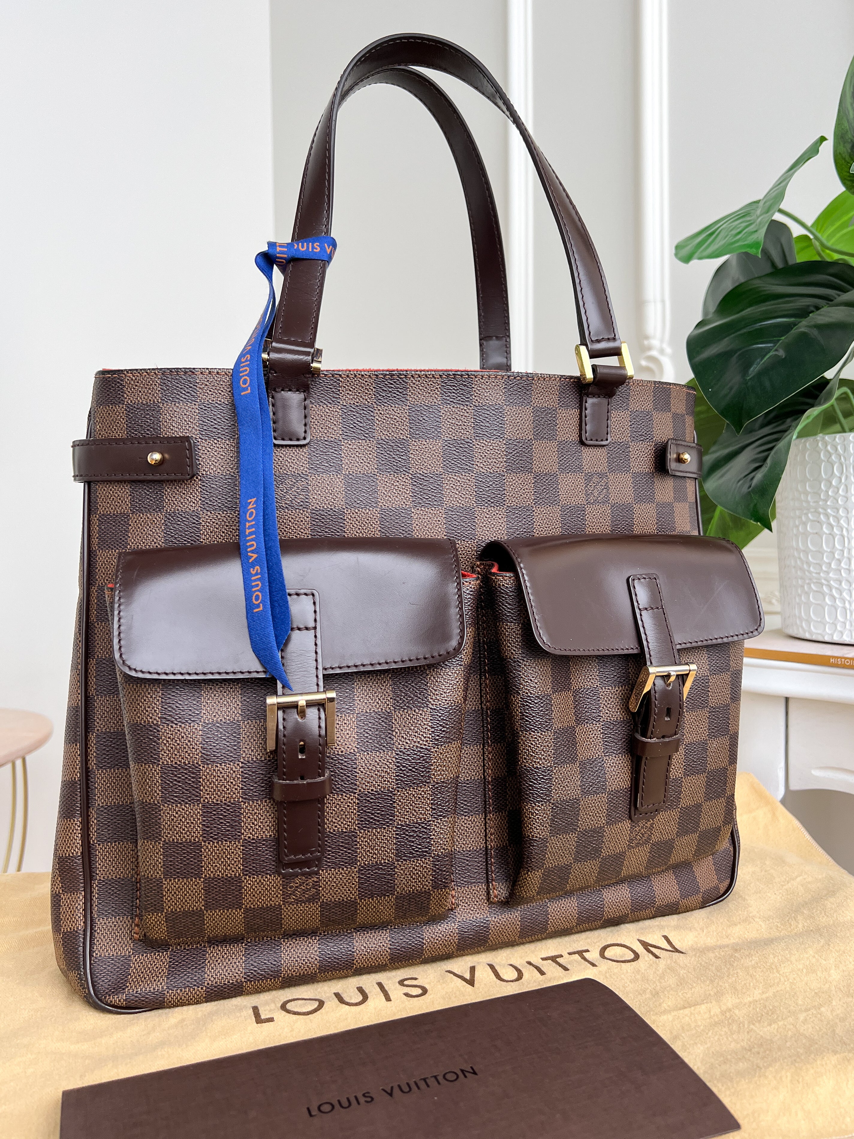 Authentic LV Uzes damier ebene handbag