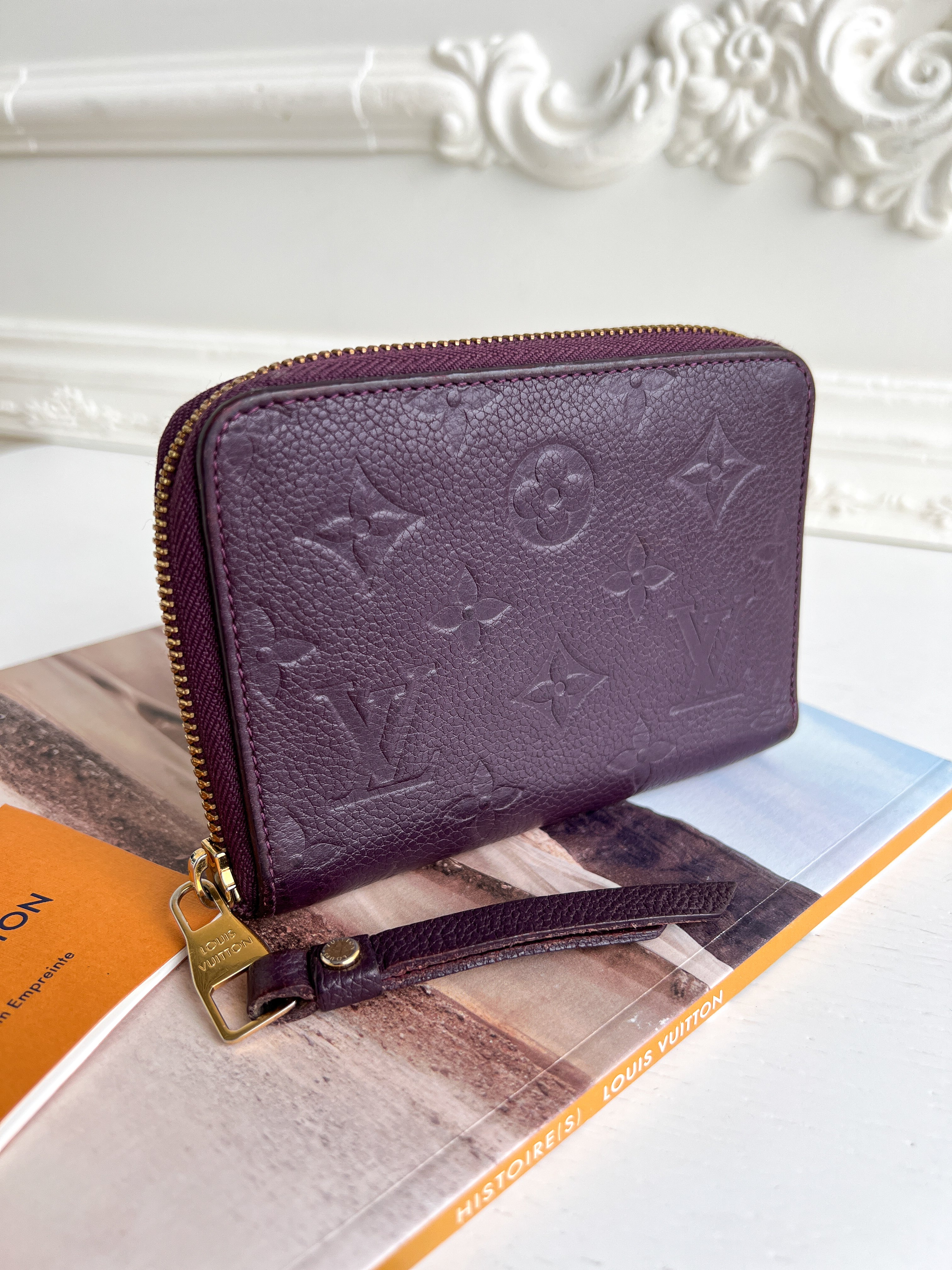 Authentic Louis Vuitton empreinte monogram purple violet  wallet
