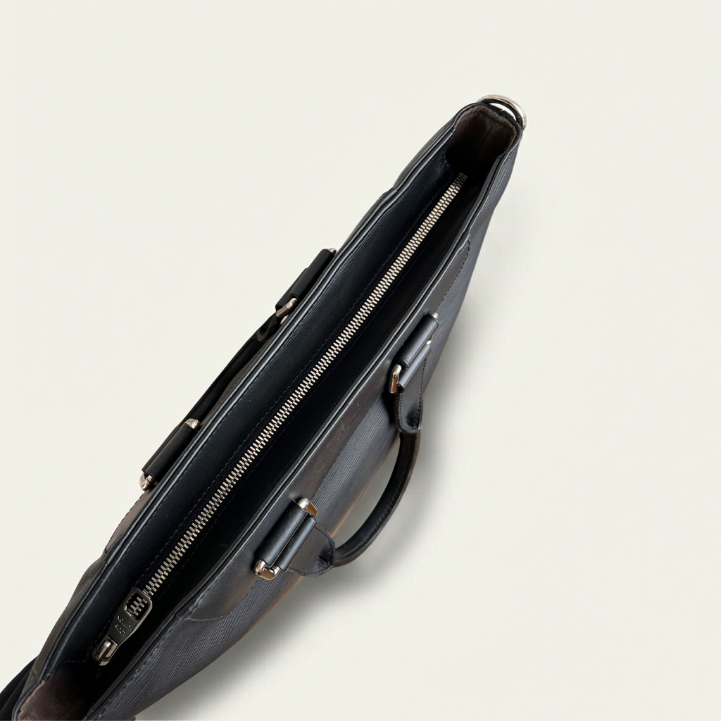 Louis Vuitton Cabajour Cabas Epi Black Brooks Tote Bag