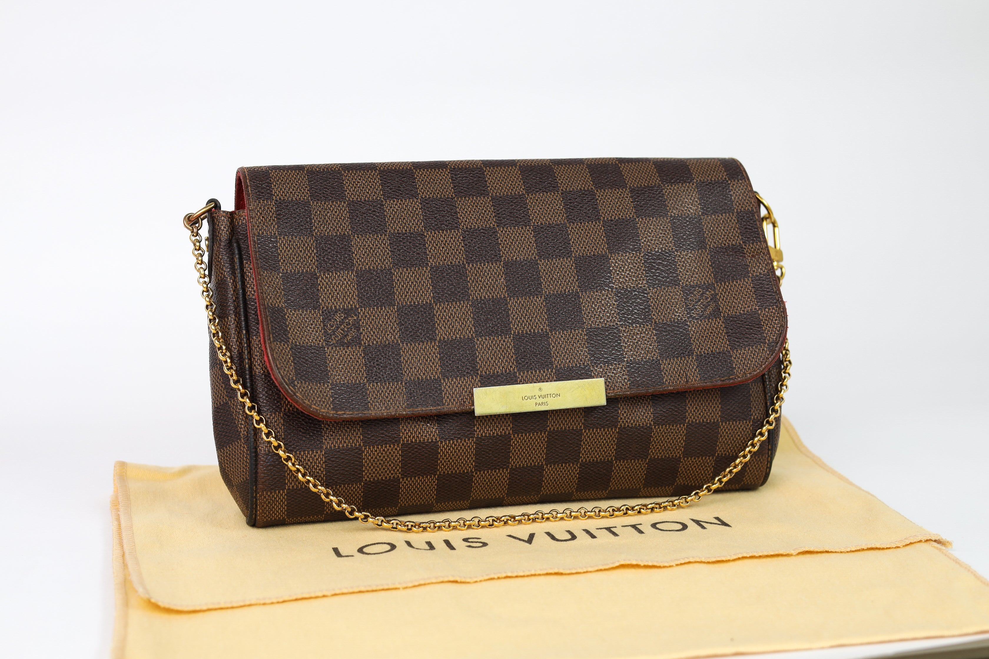 Authentic LV Favorite mm damier ebene crossbody clutch