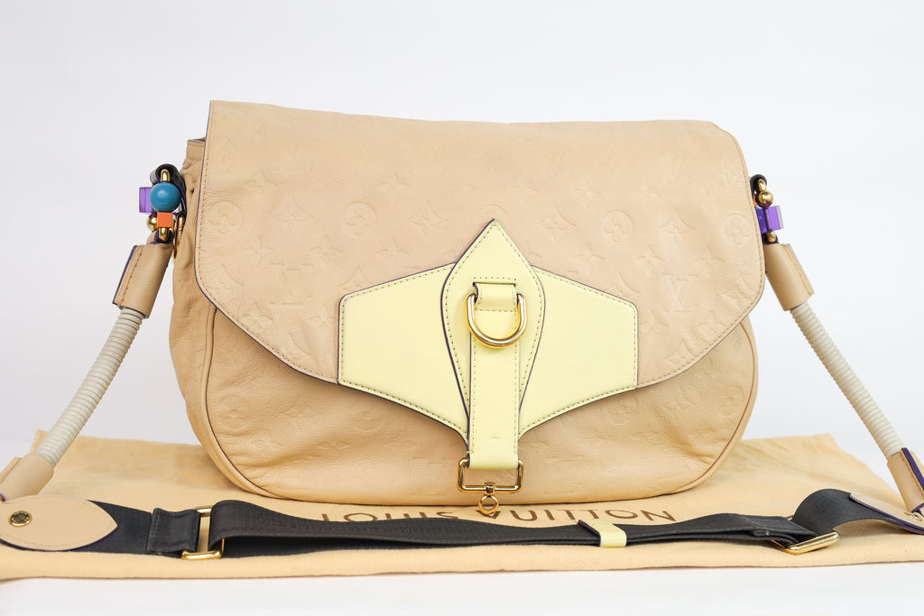 Authentic LV Underground Monogram Limited Empreinte Creme Messenger crossbody