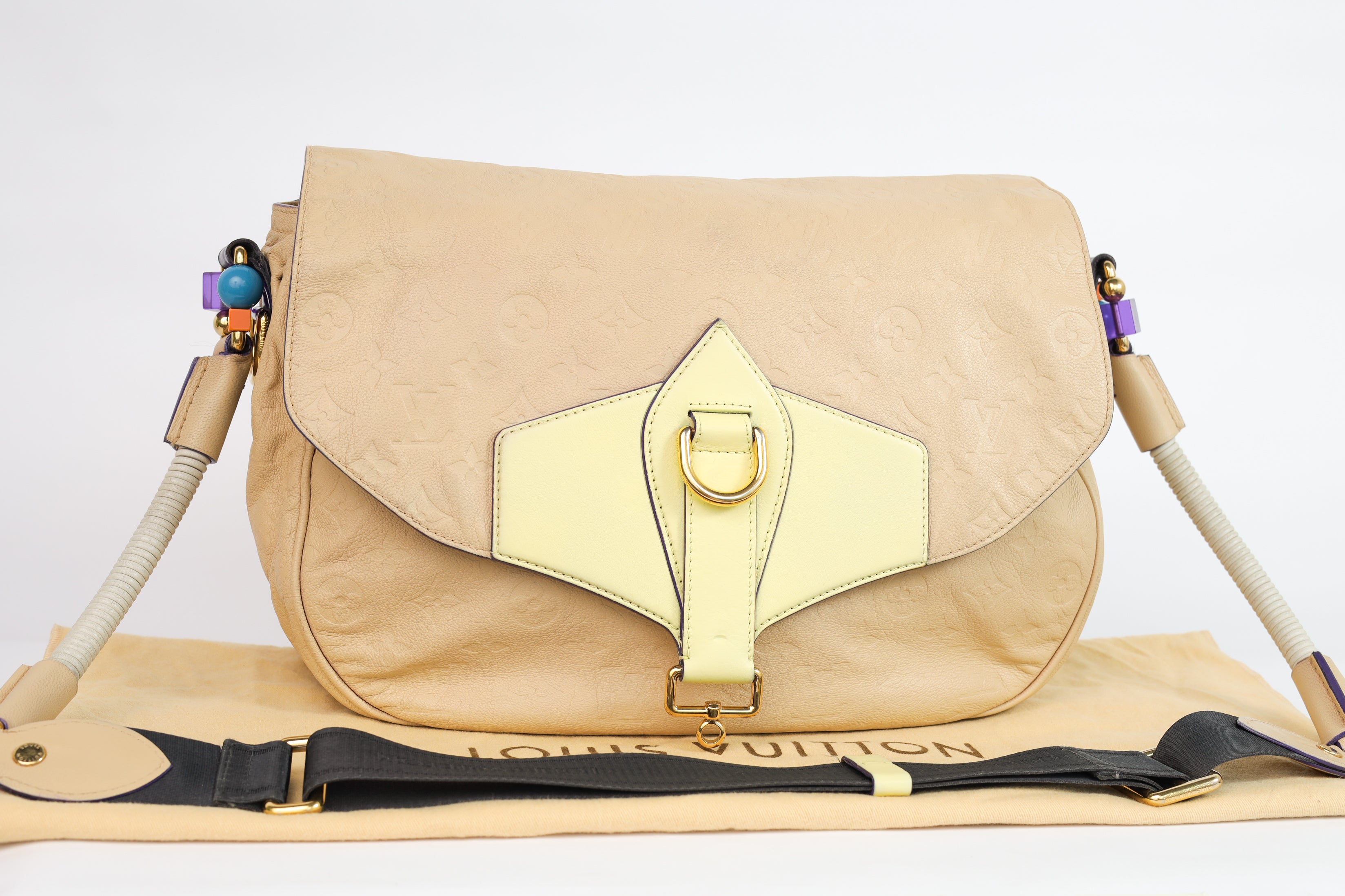 Authentic LV Underground Monogram Limited Empreinte Creme Messenger crossbody