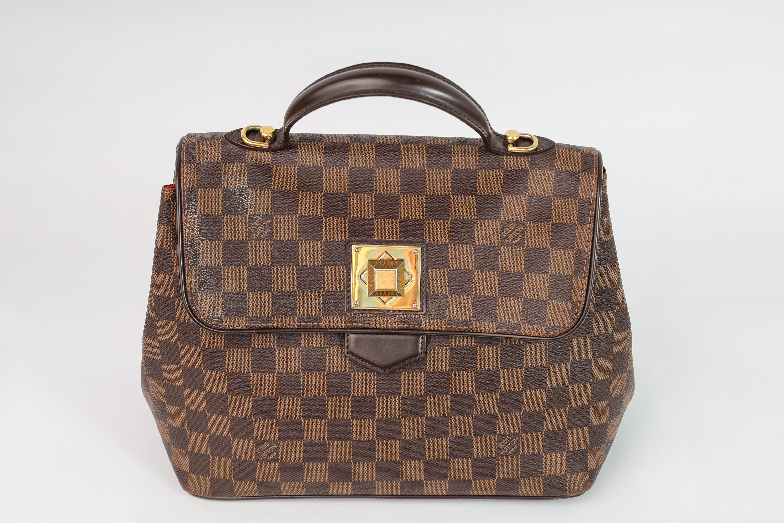 Authentic LV Bergamo GM Damier Ebene Satchel Crossbody bag