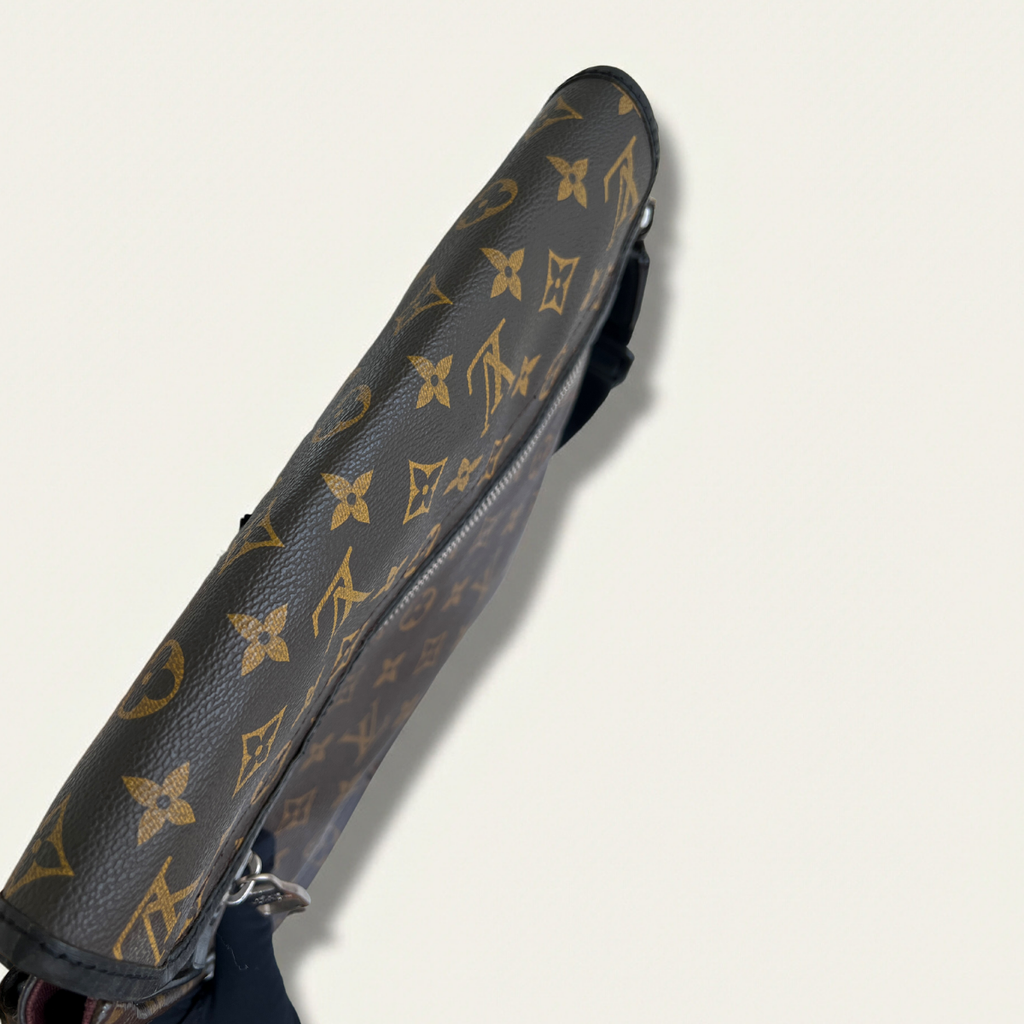Louis Vuitton Macassar Bass MM Shoulder Crossbody Monogram Bag