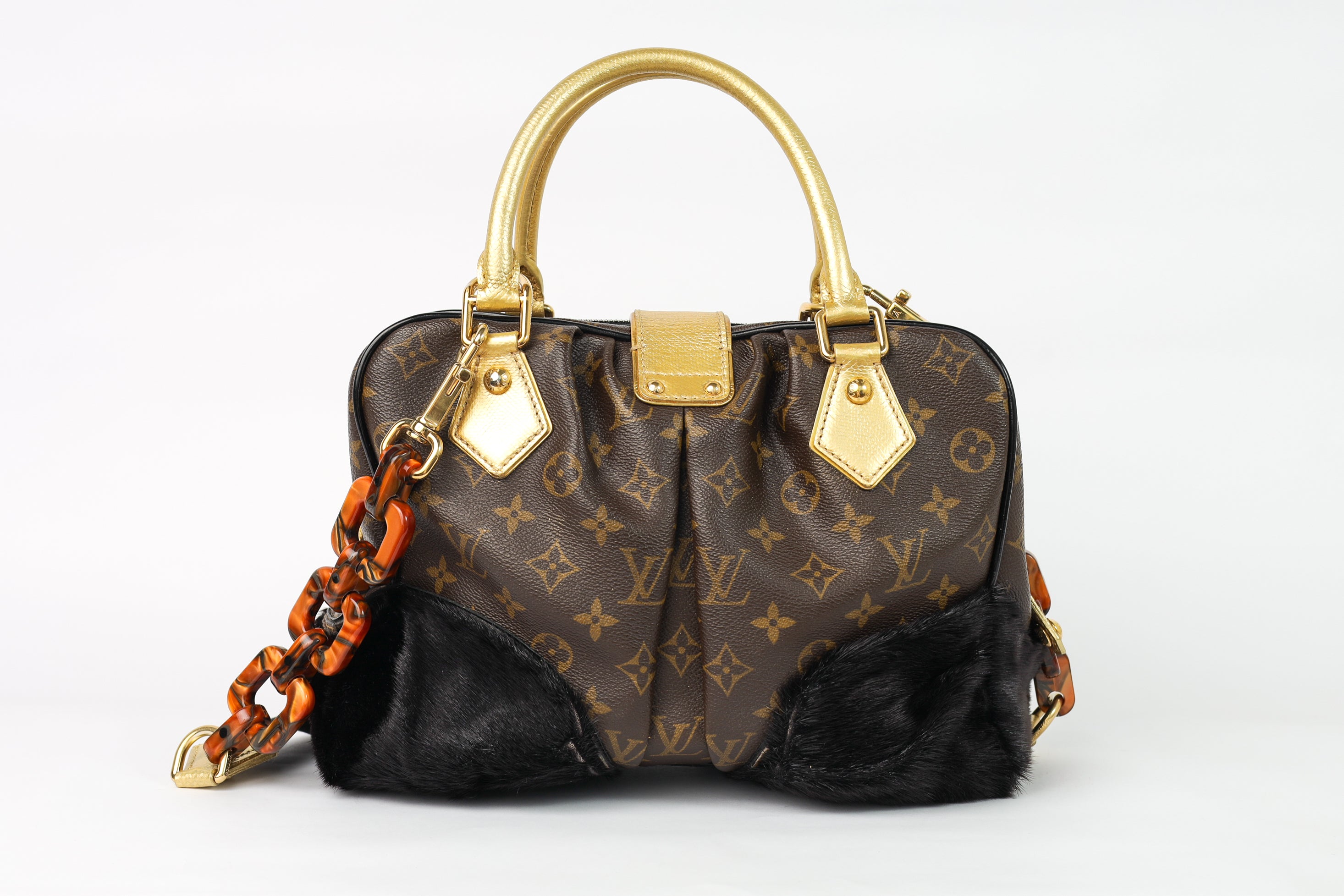 Authentic  LV Limited Monogram Leopard Adele Stephen Crossbody