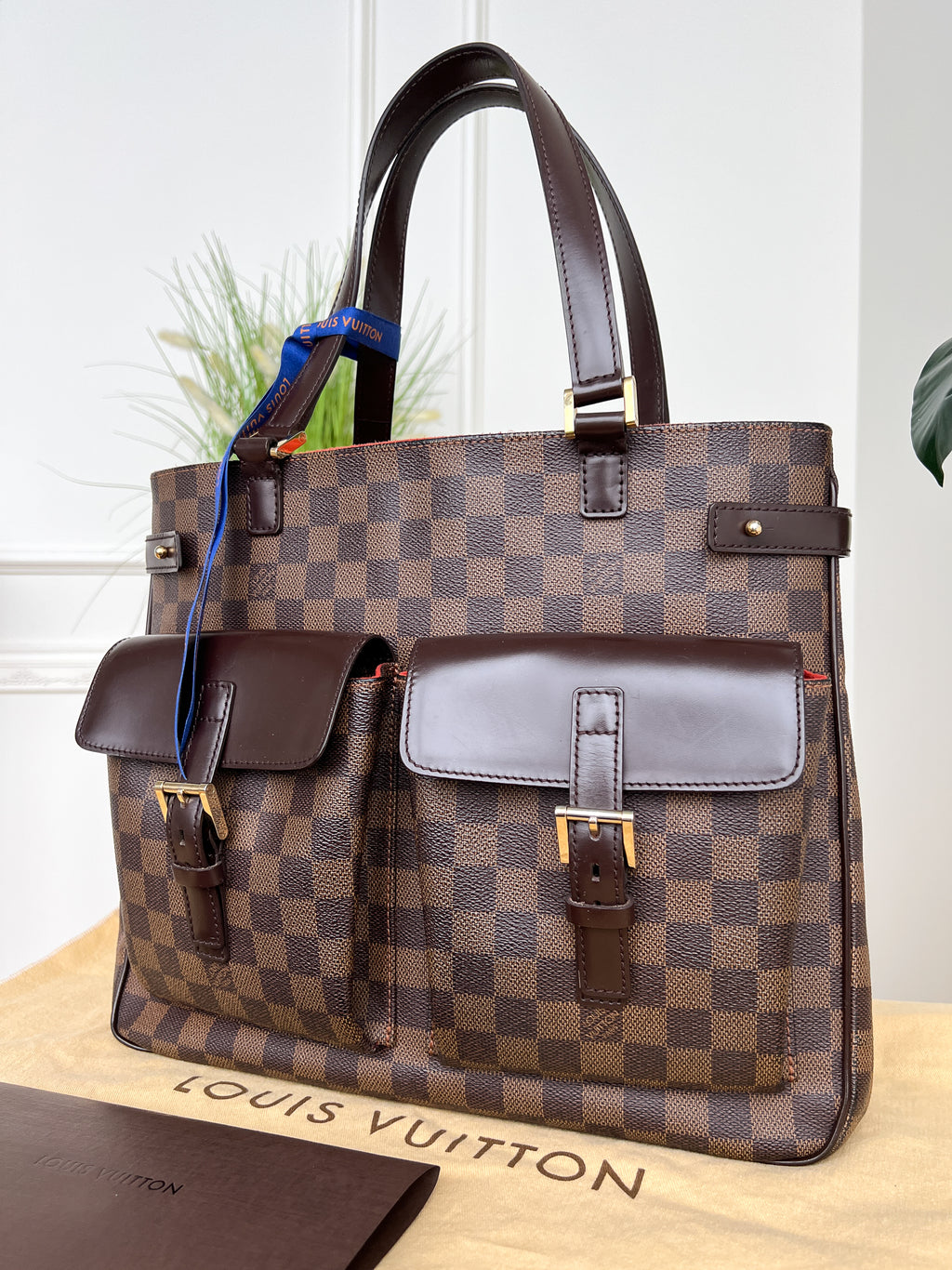 Authentic LV Uzes damier ebene handbag