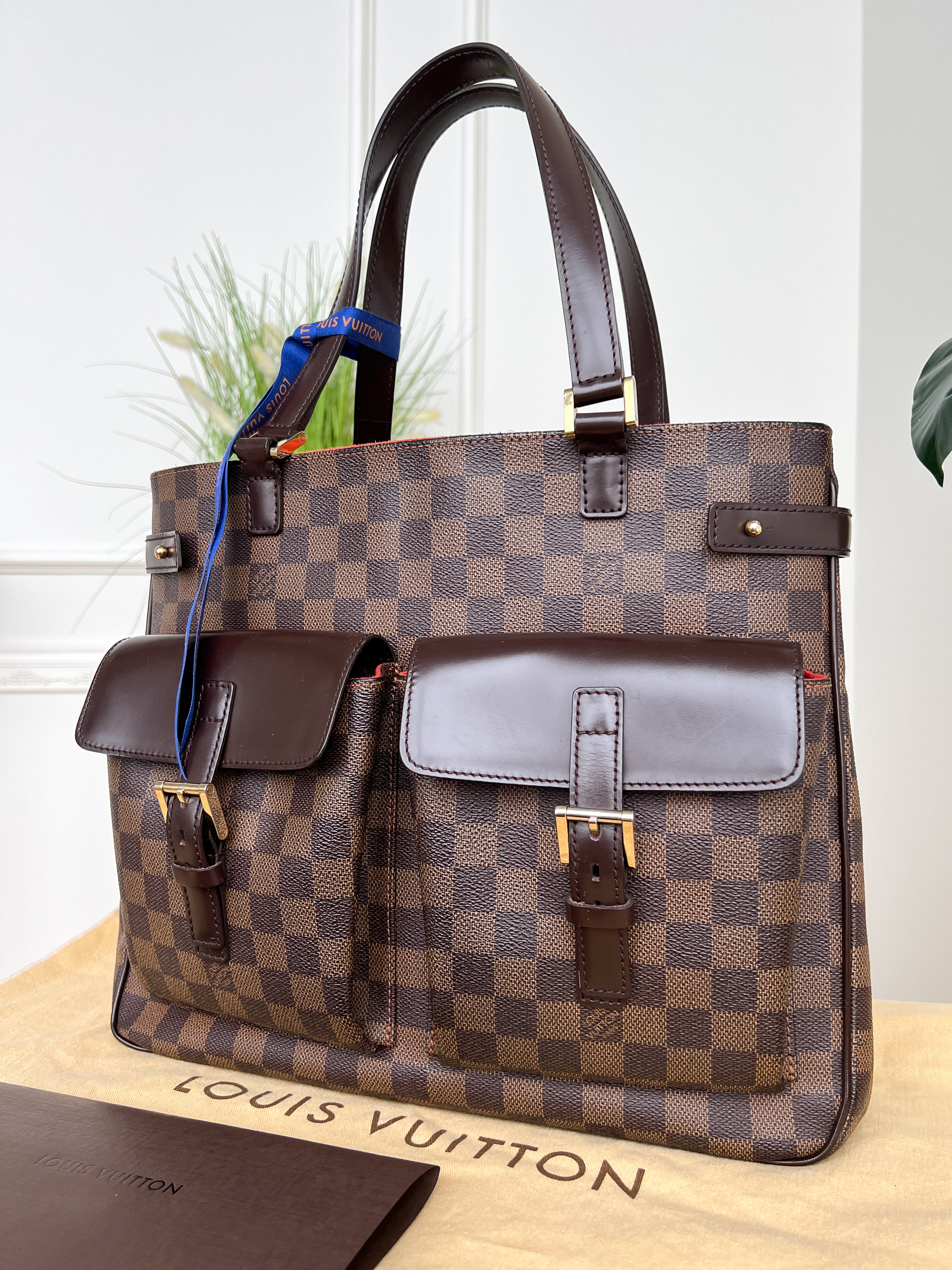 Authentic LV Uzes damier ebene handbag