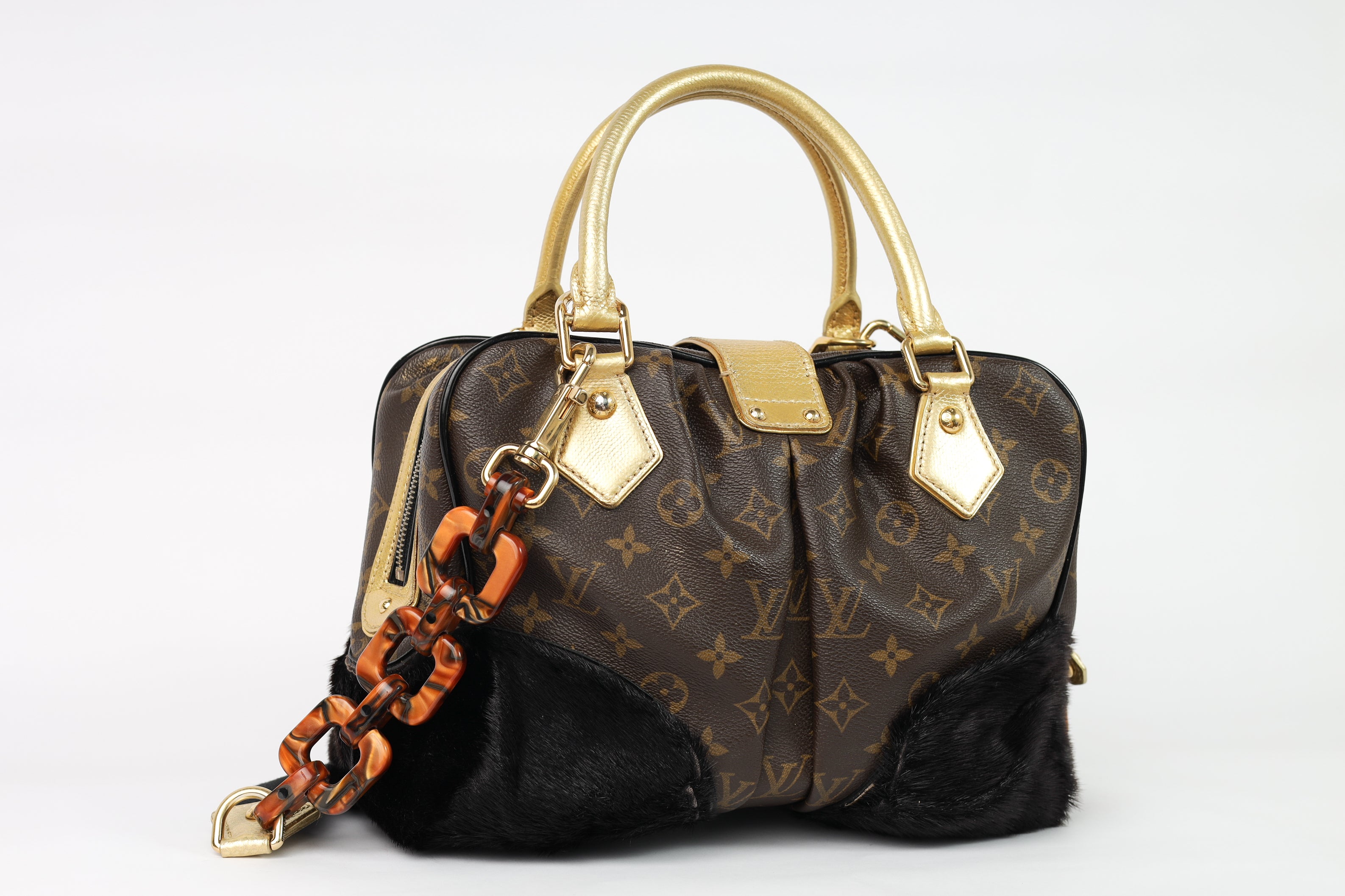 Authentic  LV Limited Monogram Leopard Adele Stephen Crossbody