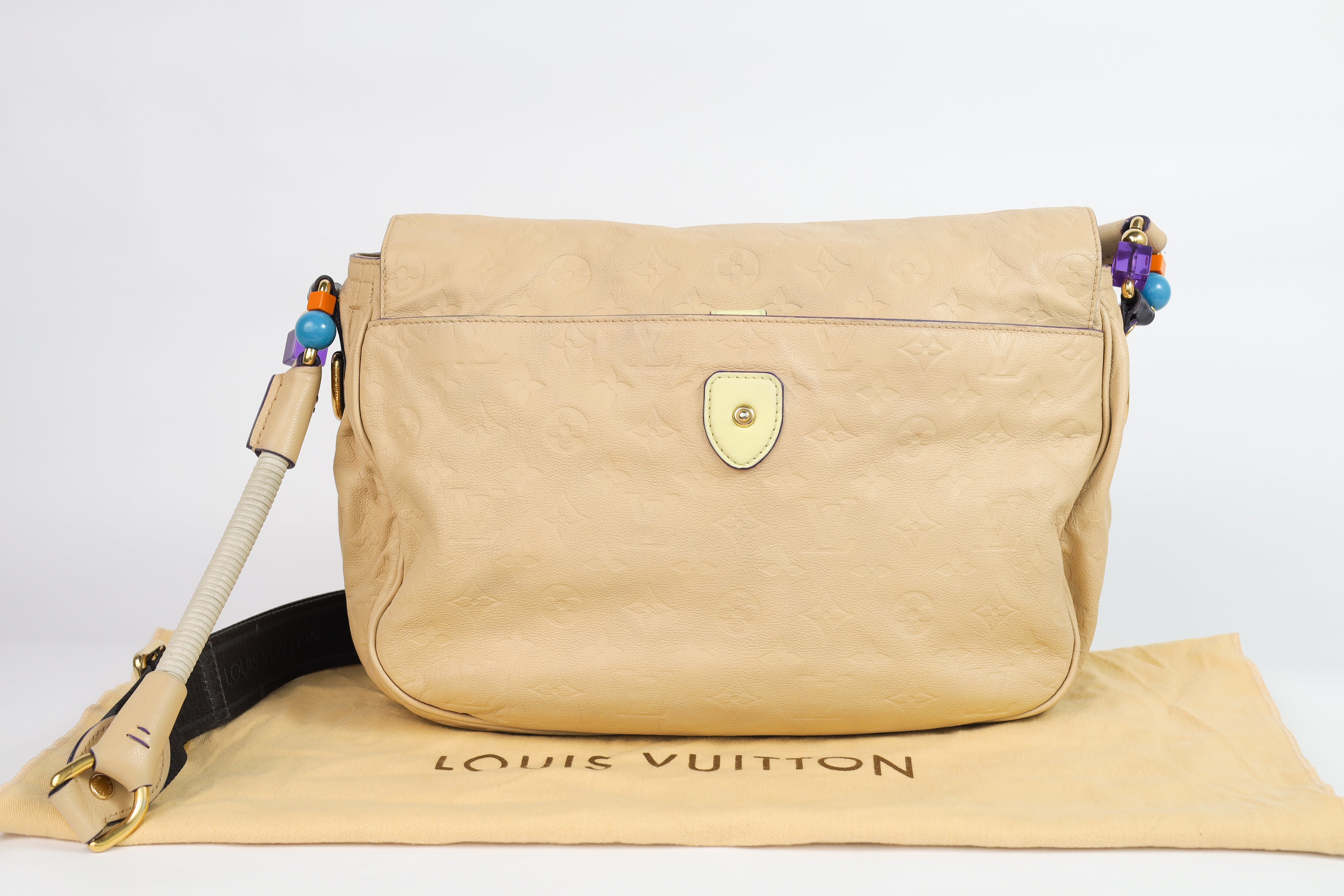 Authentic LV Underground Monogram Limited Empreinte Creme Messenger crossbody
