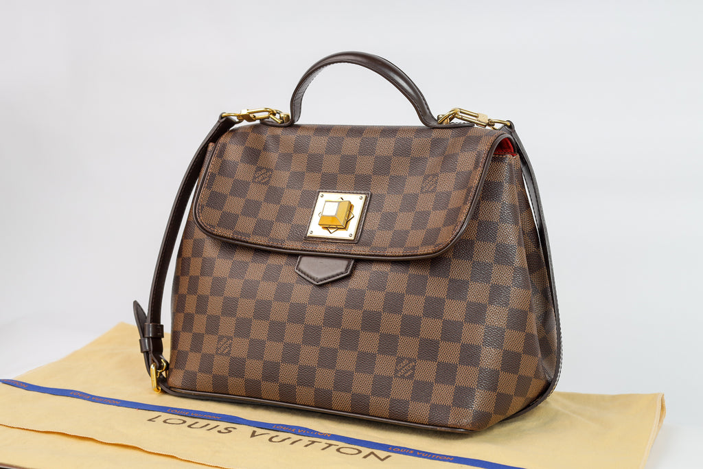 Authentic LV Bergamo GM Damier Ebene Satchel Crossbody bag