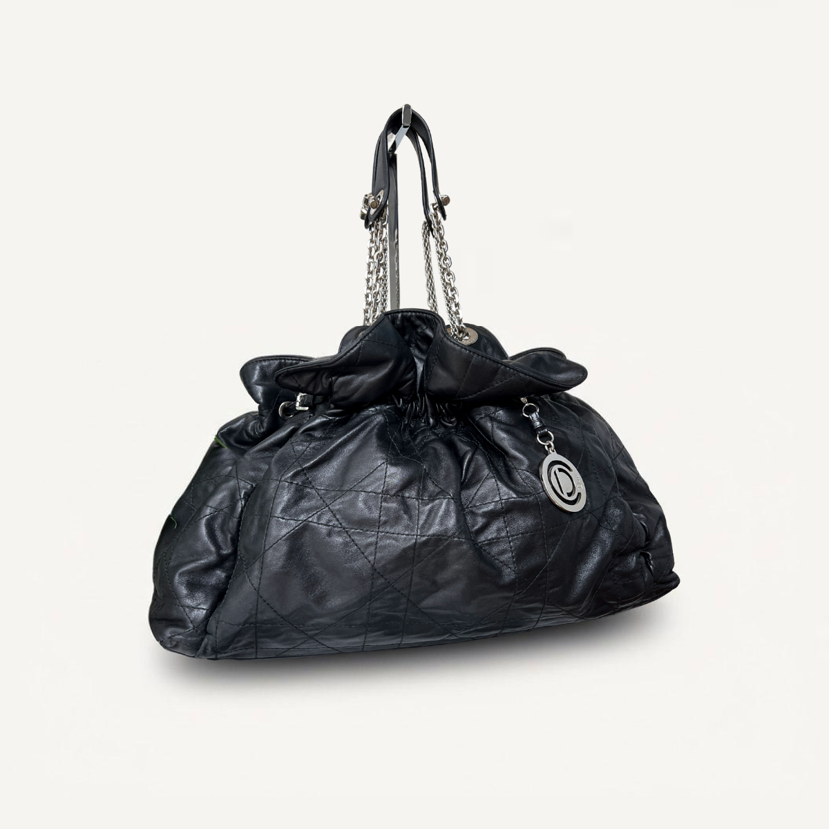 Sac à bandoulière Le Trente en cuir noir de Christian Dior