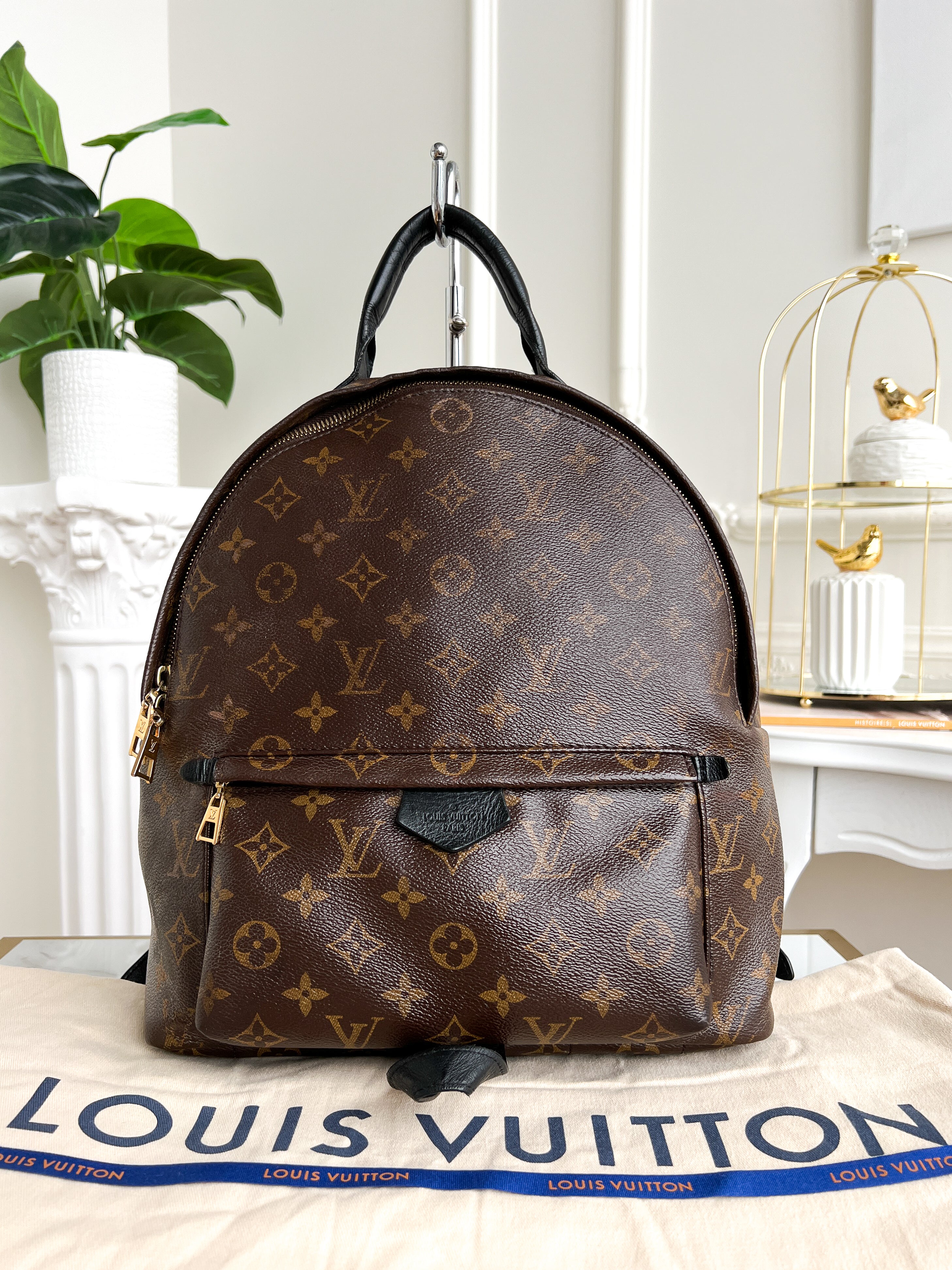 exact replica louis vuitton backpack | Monogram Eclipse Steamer LOUIS VUITTON Palm Springs MM