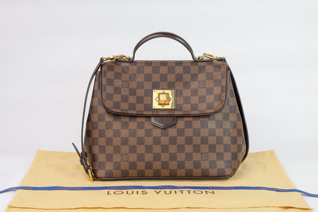 Authentic LV Bergamo GM Damier Ebene Satchel Crossbody bag