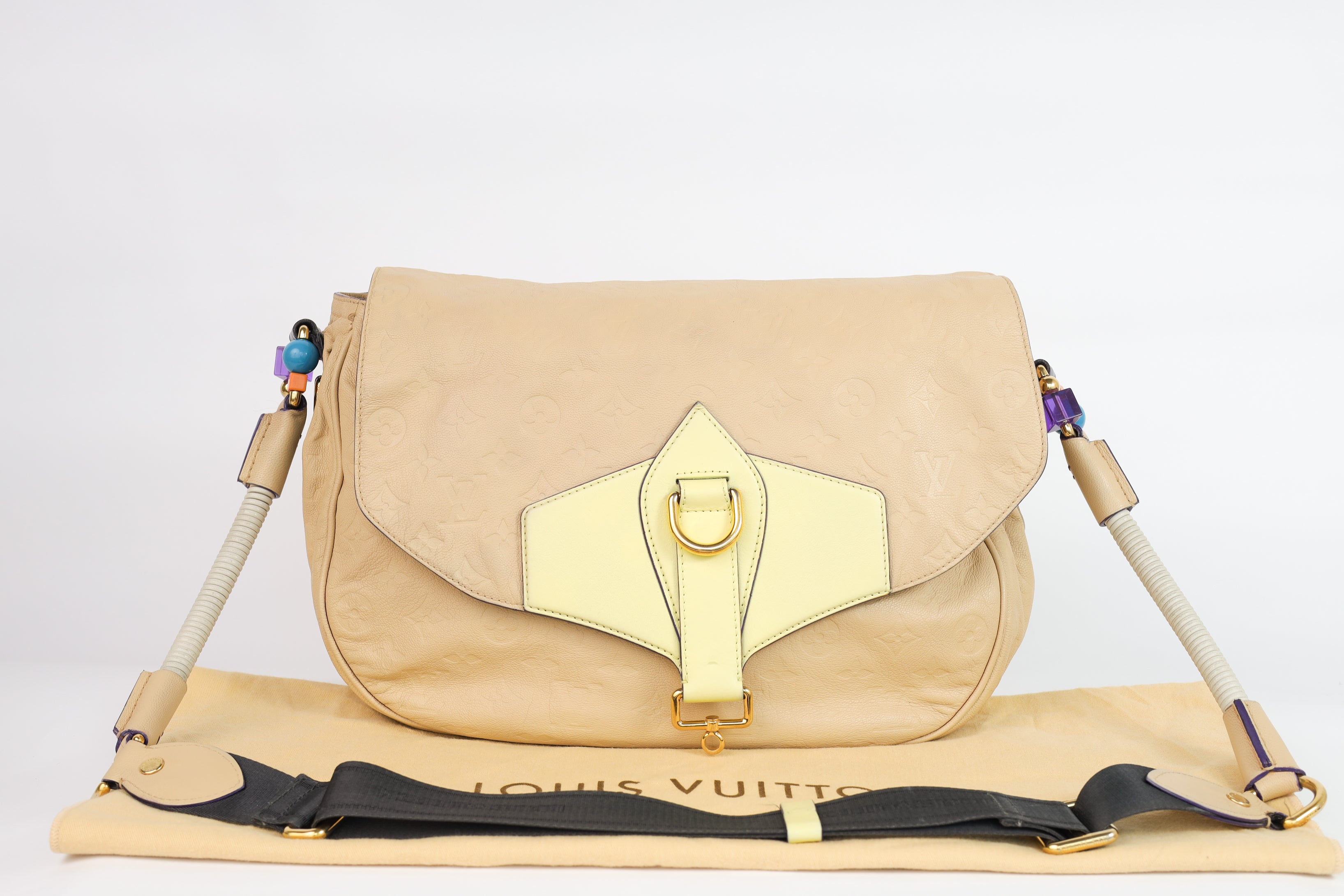 Authentic LV Underground Monogram Limited Empreinte Creme Messenger crossbody