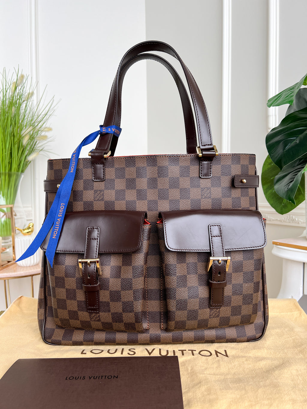 Authentic LV Uzes damier ebene handbag