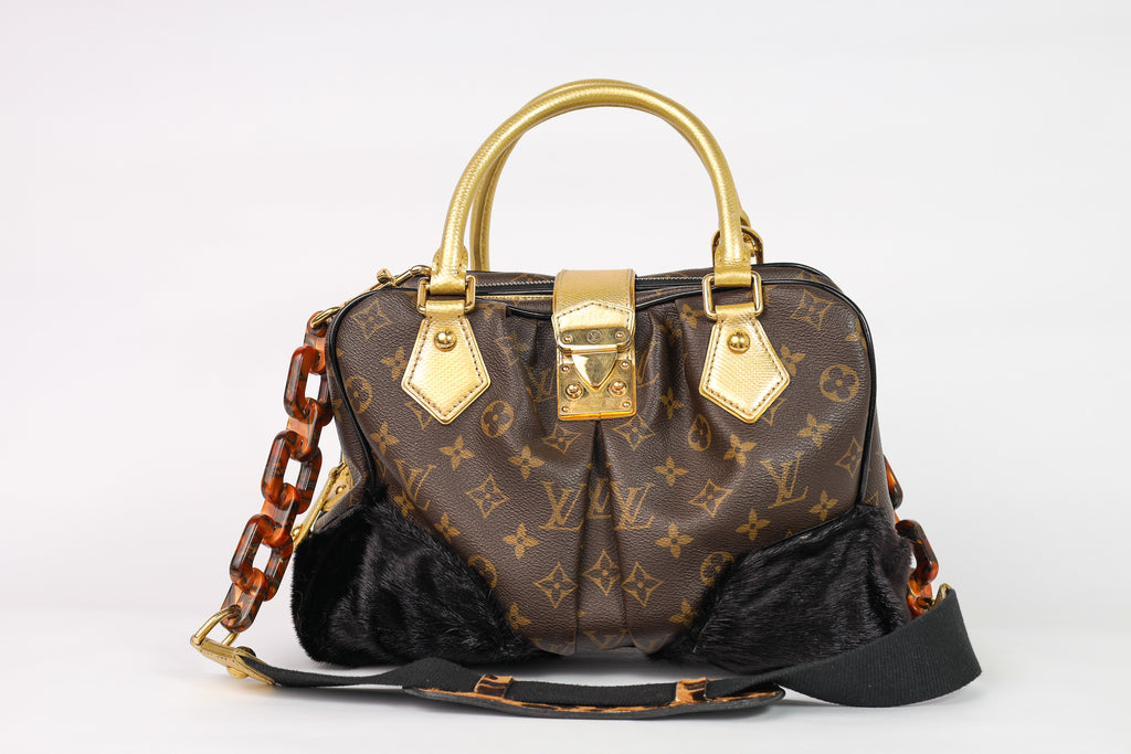 Authentic  LV Limited Monogram Leopard Adele Stephen Crossbody