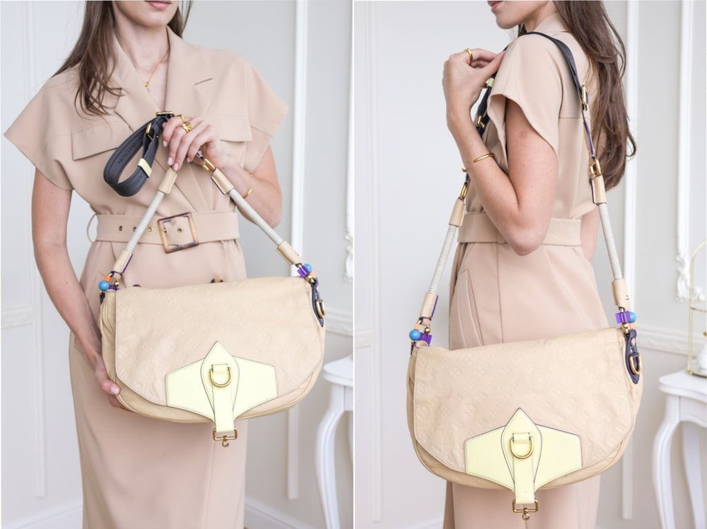 Authentic LV Underground Monogram Limited Empreinte Creme Messenger crossbody