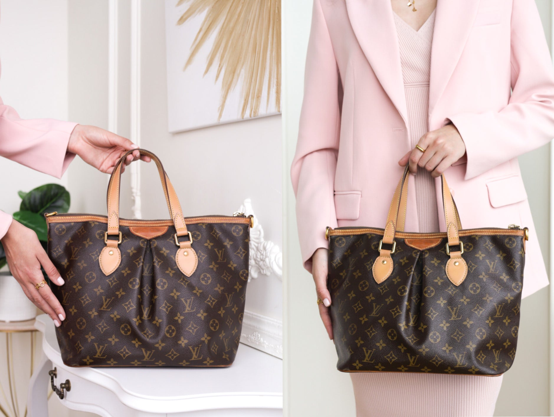 Authentic LV Palermo Pm monogram shoulder handbag